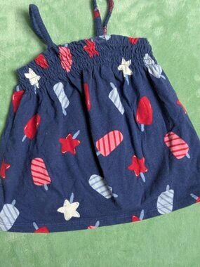 Carter's Patriotic Popsicle and Stars Tank Dress 3-6 month